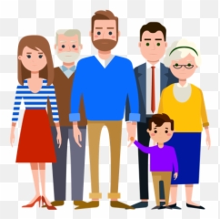 Extended Family Clipart Png Image - Transparent Background