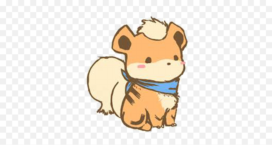 Pokemon Growlithe Chibi Png Image With - Growlithe Chibi,Growlithe Png