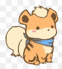 Pokemon Growlithe Chibi Png Image With - Growlithe Chibi,Growlithe Png