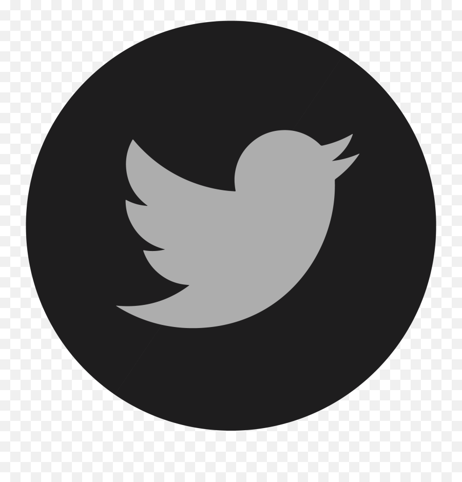 Free Black And White Twitter Logo Png - Round Twitter Logo For Email Signature,Twitter Logo Black And White Transparent