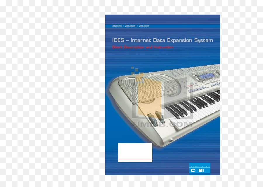 Download Casio Music Keyboard Wk - 3000 Pdf Page Preview Casio Wk 3700 Png,Music Keyboard Png