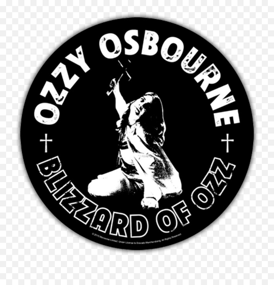 Blizzard Of Ozz Round Patch By Ozzy Osbourne - Emblem Png,Blizzard Logo Png