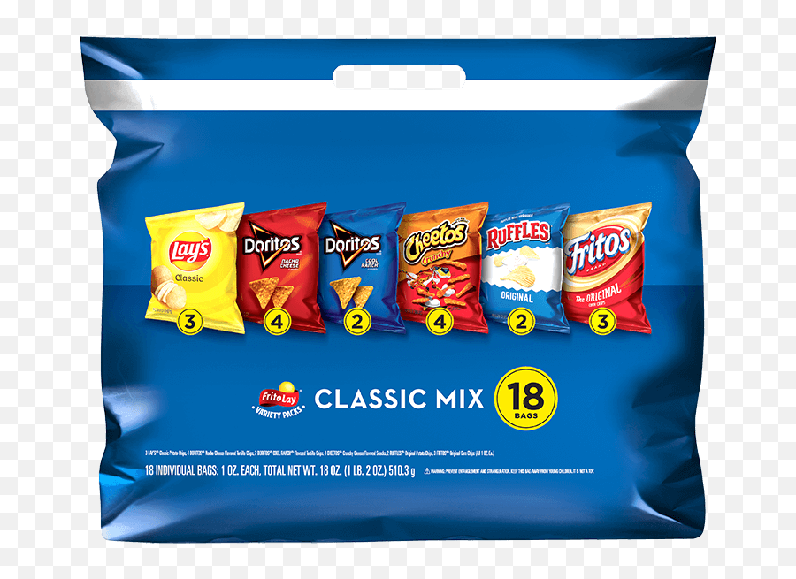 Frito - Lay Classic Mix Variety Pack Variety Packs Frito Lay Variety Pack Png,Doritos Png