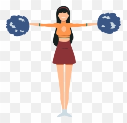 Transparent Png Svg Vector File - Cartoon,Cheerleader Png
