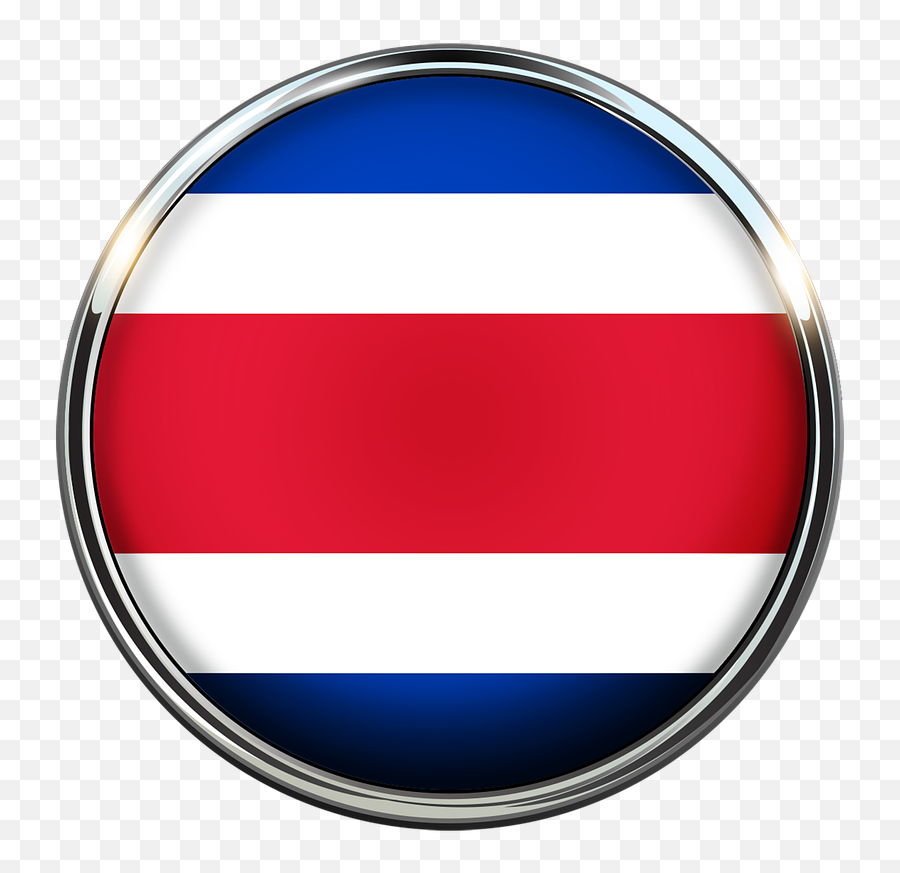 Flag Circle Costa Rica - Free Image On Pixabay Costa Rica Bandeira Png,Circle Transparent Background