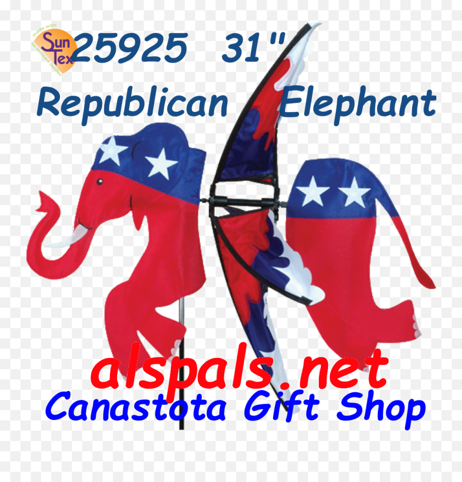 Republican Elephant Flying Spinners - Flag Png,Republican Elephant Png