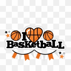 Download Hd Picture Library Stock Heart Basketball Clipart - Basketball Border Clipart Png,Basketball Clipart Png