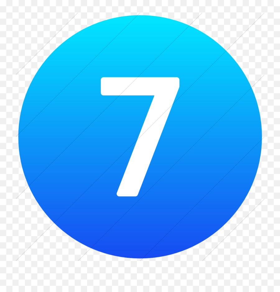 Vector Number 7 Icon - Letter V In Circle Png,Number 7 Png
