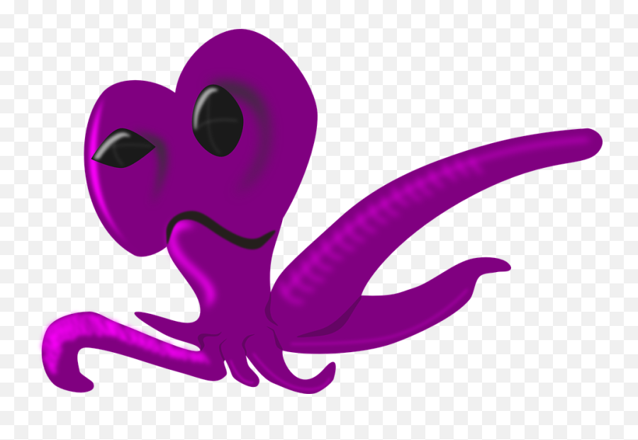 Alien Clipart Png - Alien Clipart Purple Alien Octopuss Alien Octopuses Transparent,Alien Clipart Transparent
