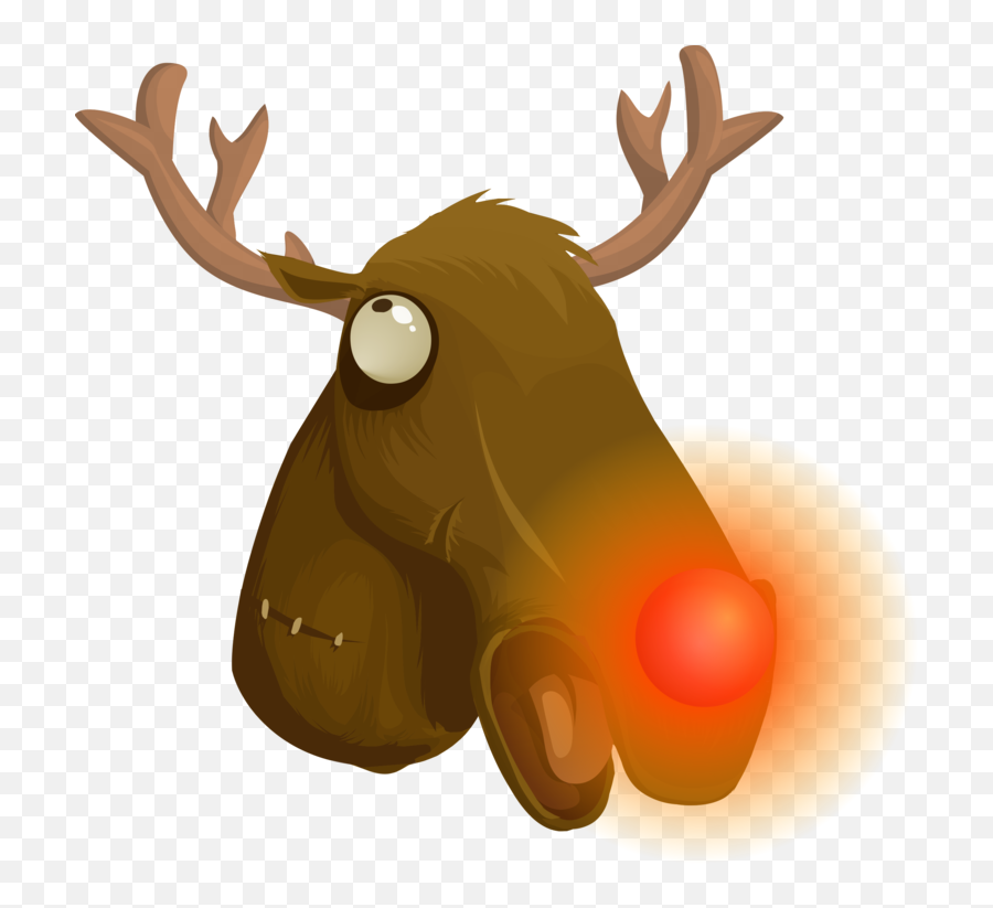 Reindeer Line Art Cartoon Moose - Clip Art Png Download Rudolf Png,Moose Png