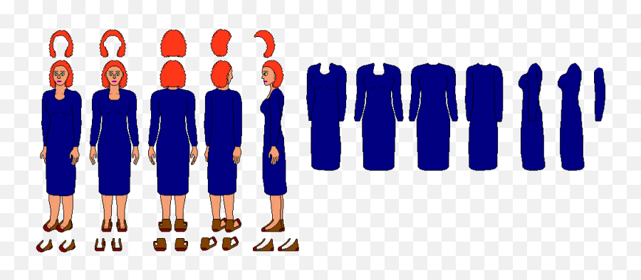 Proportionate Turn Around - Illustration Png,Woman In Dress Png