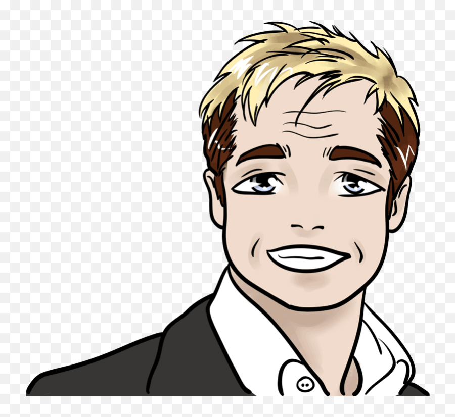 Learn How To Draw Brad Pitt - Brad Pitt Drawing Easy Png,Brad Pitt Png