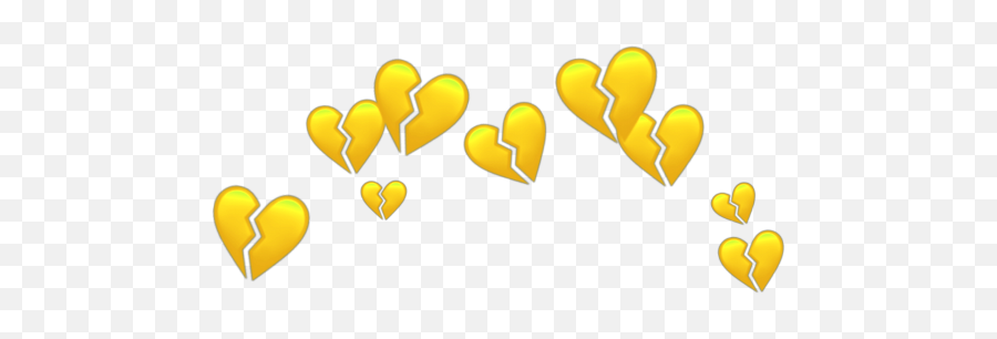 Overlay Yellow Heart Crown Png - Heart,Yellow Heart Png