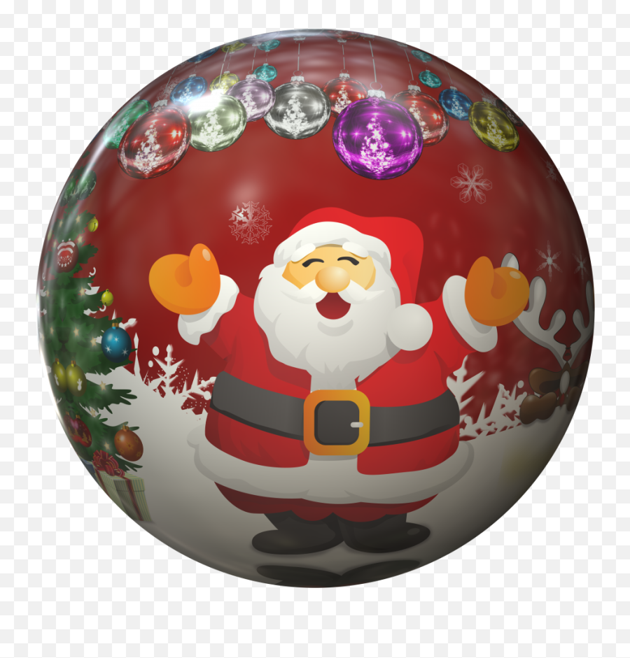 Christmas Bauble With Santa Claus Png Image - Purepng Free Bola De Papai Noel,Santa Claus Png