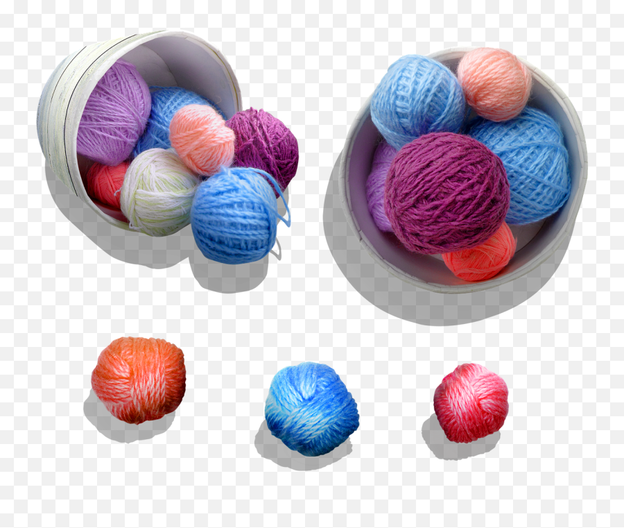 Yarn Balls Knitting Crochet - Soft Png,Yarn Png