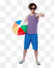 Men Png Images Transparent Background - Man Beach No
