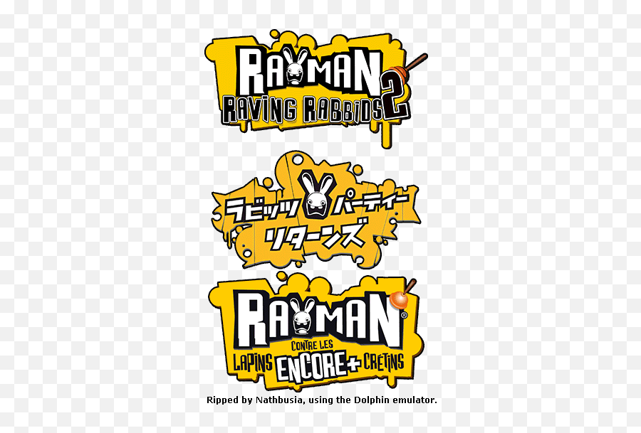 Wii - Rayman Raving Rabbids 2 Logo The Spriters Resource Rayman Raving Rabbids 2 Logo Png,Dolphin Emulator Logo