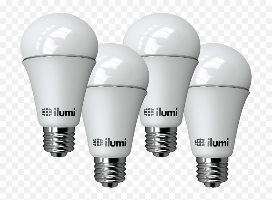 A19 Led Smart Light Bulbs Four Pack Ilumi - 4 Led Bulb Png,Light Bulbs Png