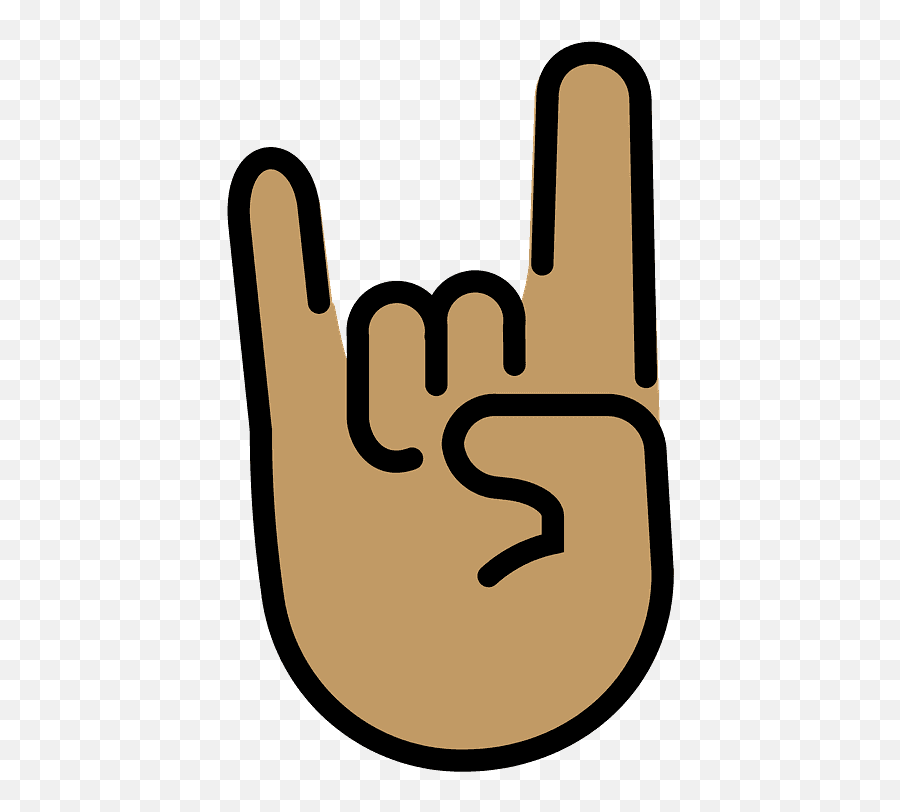 Sign Of The Horns Emoji Clipart - Cuernos Mano Png,Horns Transparent