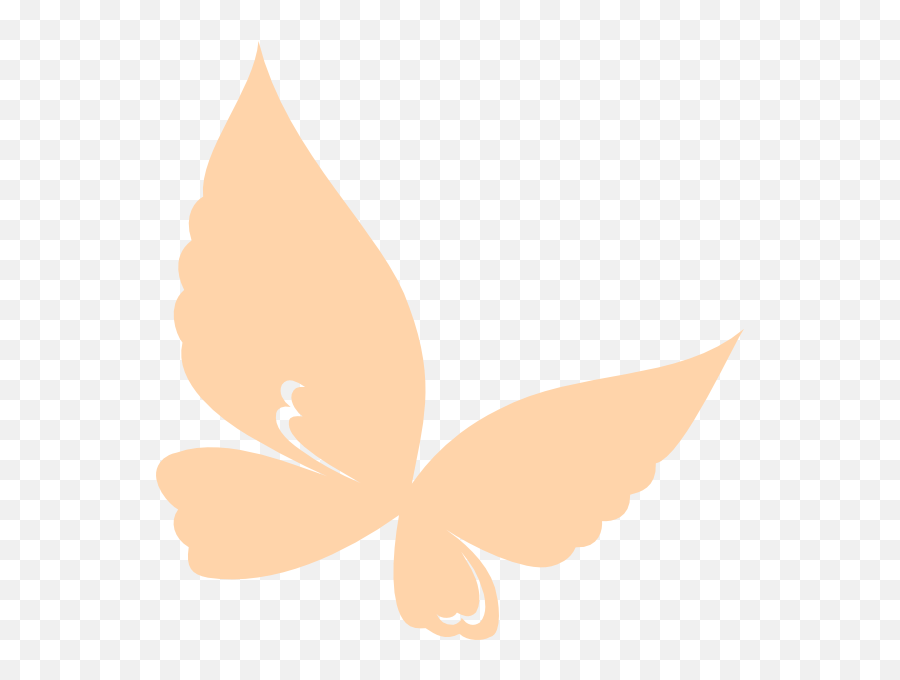 Peach Butterfly Flying Clip Art - Vector Clip Lovely Png,Butterfly Flying Png