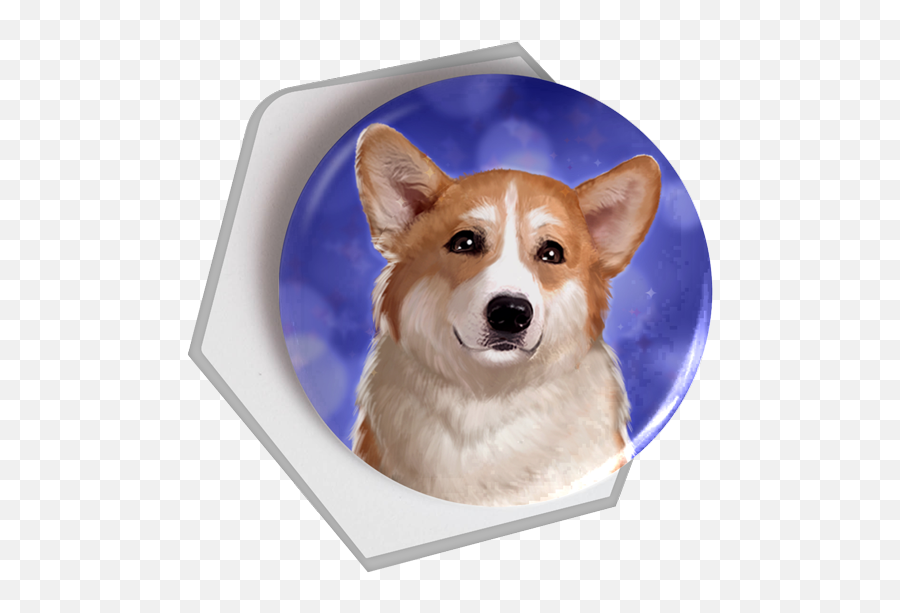 Royal Romance Corgi Pinback - Button Northern Breed Group Png,Corgi Transparent