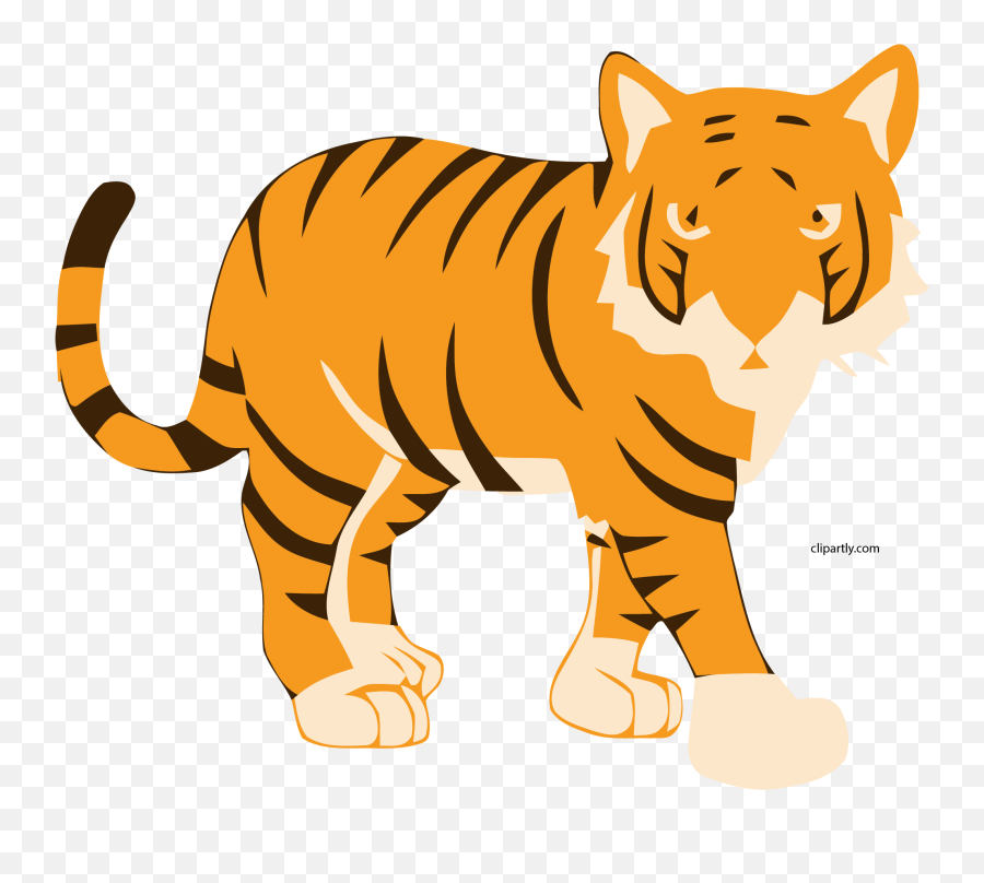 New Sitting Tiger Clipart Png - Tiger Clipart Png,Bengal Tiger Icon
