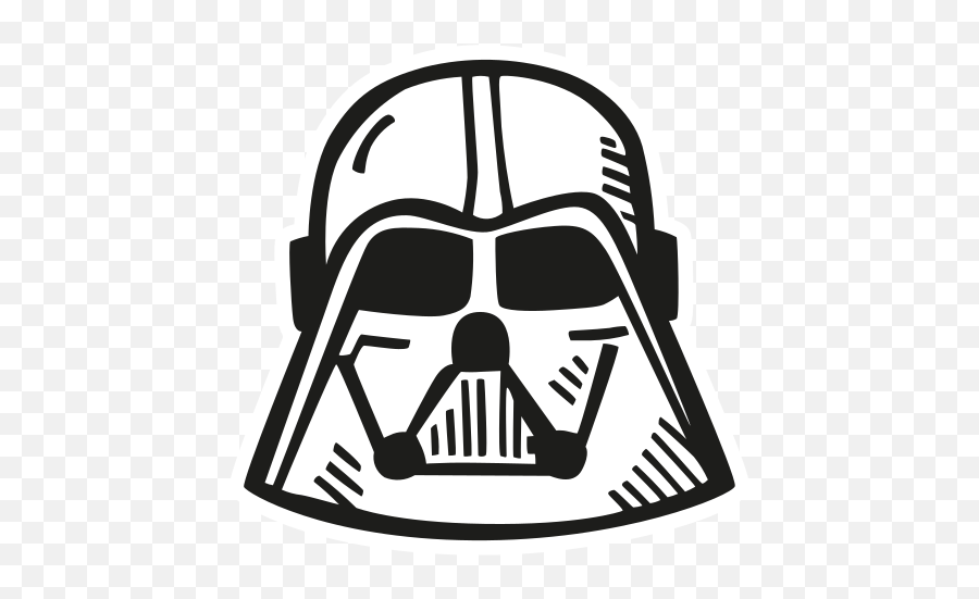 Darth Vader Free Icon Of Space Hand Drawn Black Sticker - Icono Darth Vader Png,Darth Maul Icon
