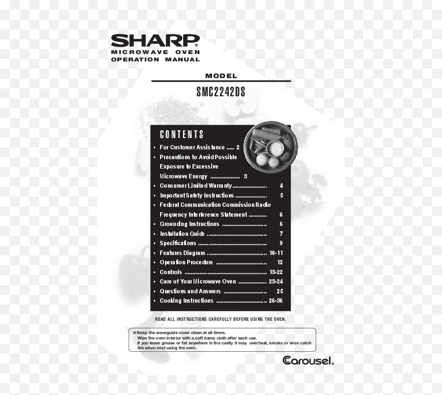 Oven Manuals Datasheets Instructions - Manuals Microwave Oven Png,Stonehearth Water Icon