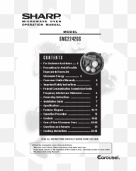 Oven Manuals Datasheets Instructions - Microwave png
