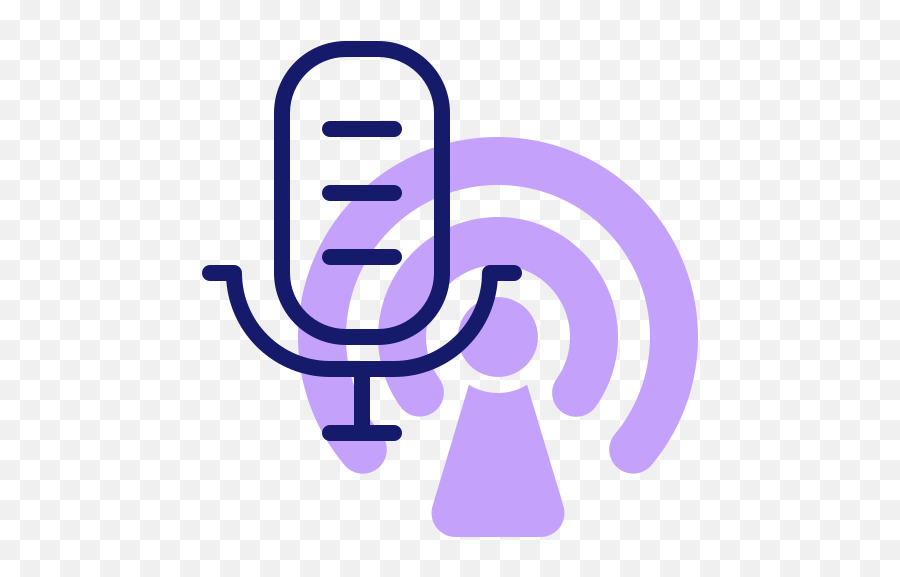 Podcast - Free Communications Icons Lavender Podcast Icon Png,Podcast Image Icon