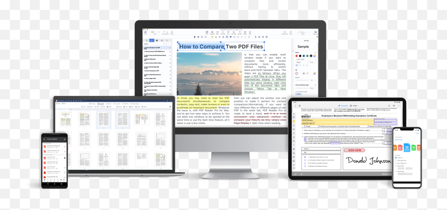 Pdf Reader Pro Best Editor For Mac Windows Ios Android - Imac Png,Change Pdf Icon