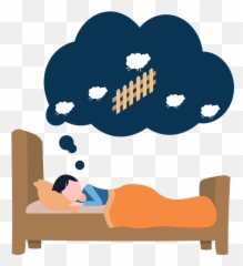 Free Photo Dream Bed Counting Sheep Thought Bubble Icon - Sleep png