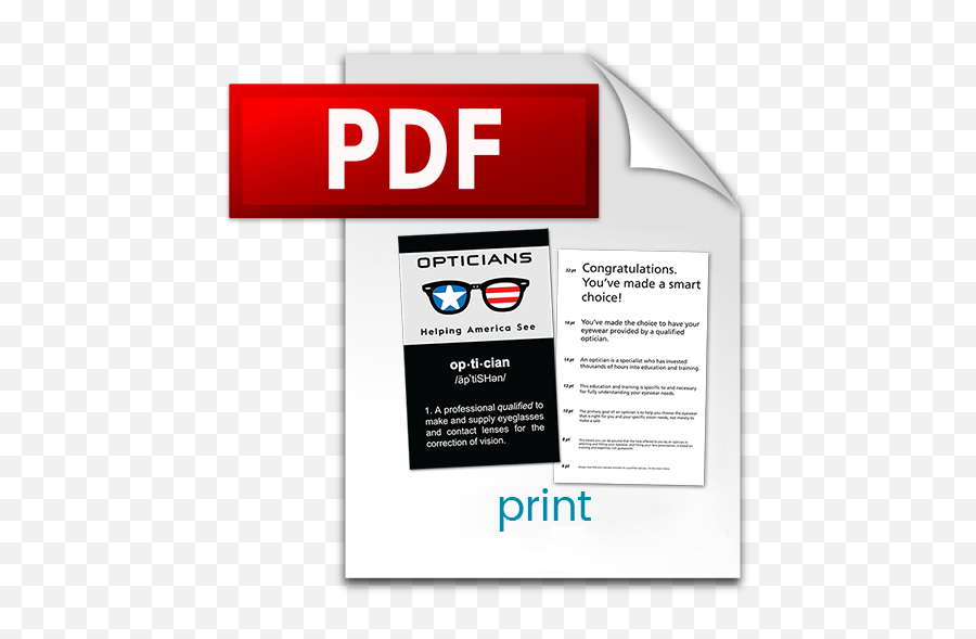 Opticians Association Of America Oaa - Vertical Png,Pdf Download Icon Transparent Background