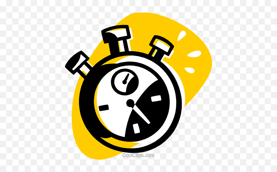 Stopwatch Royalty Free Vector Clip Art Illustration - Cronometro Vetor Png,Cronometro Icon