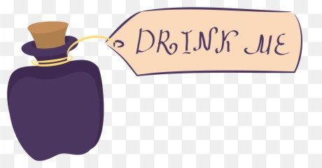 Wonderland Drink Me Transparent Png - Alice In Wonderland Eat Me Clip Art,Me Png