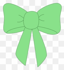 Clipart Bow Green Transparent - Background Pink png