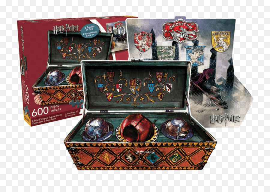 Harry Potter Quidditch Set Double Sided Shaped Puzzle 600pc - Quidditch Set Harry Potter Png,Quidditch Icon