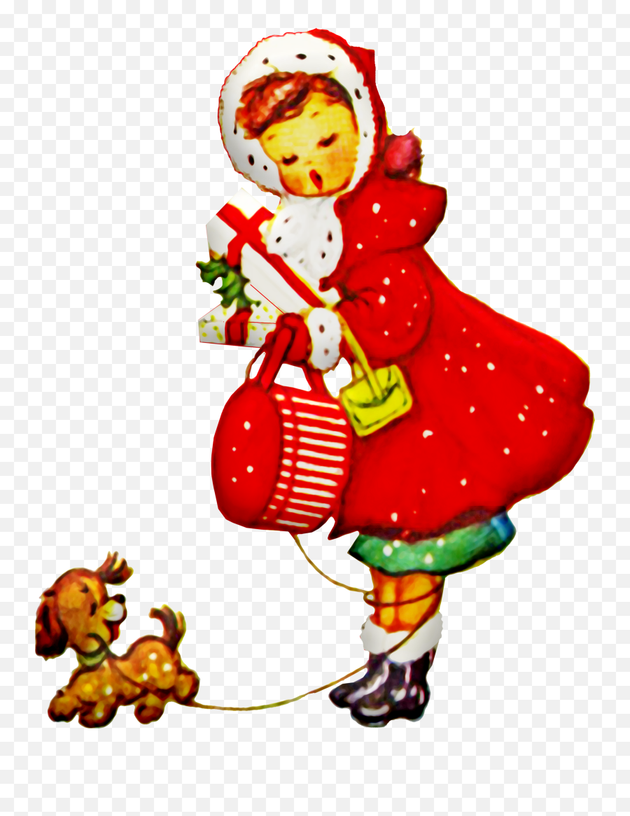 Christmas Gift Bow - Free Image On Pixabay Pretty Girl And Dog Vintage Cartoon Card Png,Christmas Bow Png
