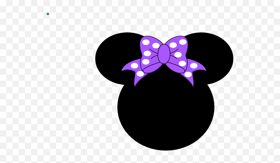 Purple Minnie Mouse Clipart - Head Of Minnie Mouse Png,Minnie Mouse Bow Png