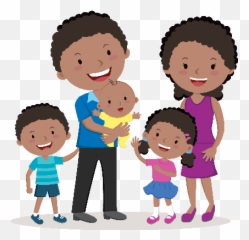 Family Clipart Png 5 Station - Happy