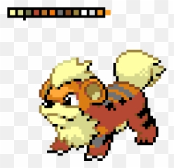 Growlithe - Growlithe Pixel Art Png,Growlithe Png