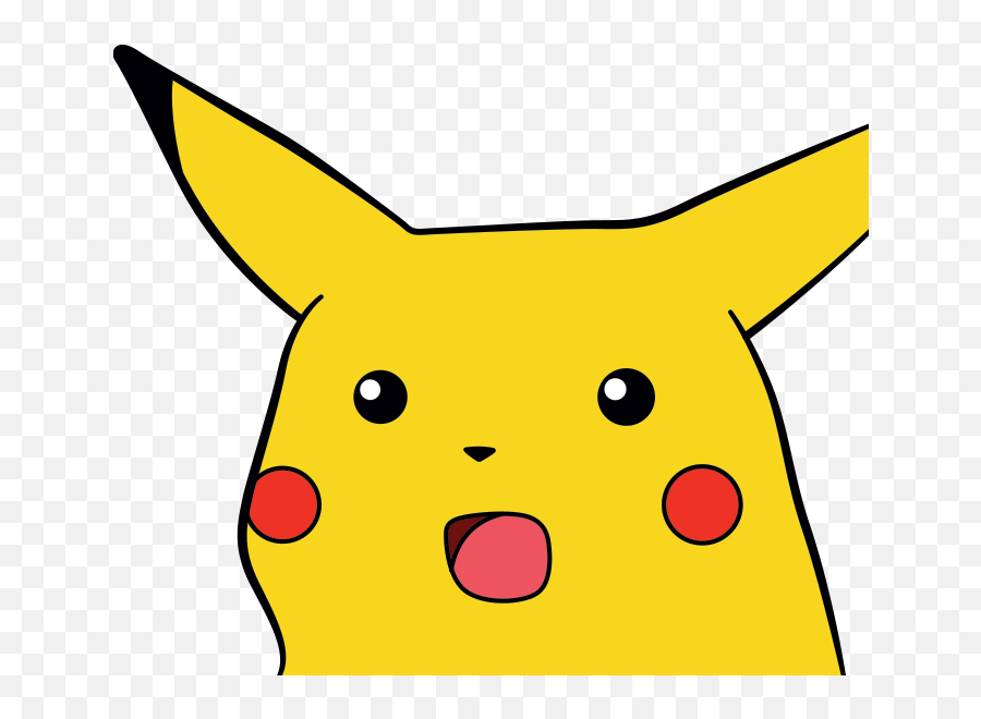 Pikachu - Surprised Pikachu Transparent Background Png,Meme Transparent