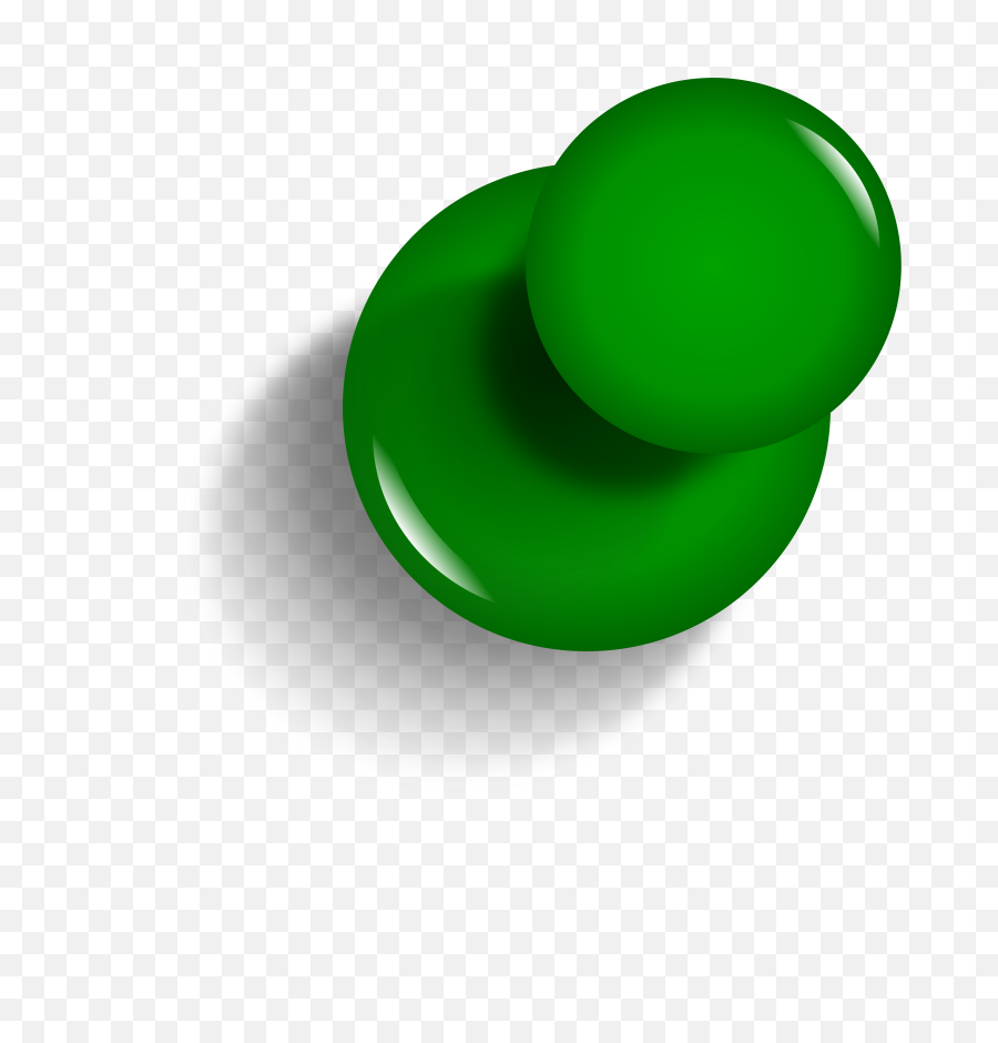 Download Push Pin Png - Green Push Pin Png,Pins Png