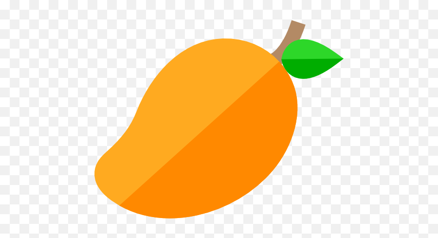 Mango - Free Food Icons Mango Flat Icon Png,Mango Transparent Background