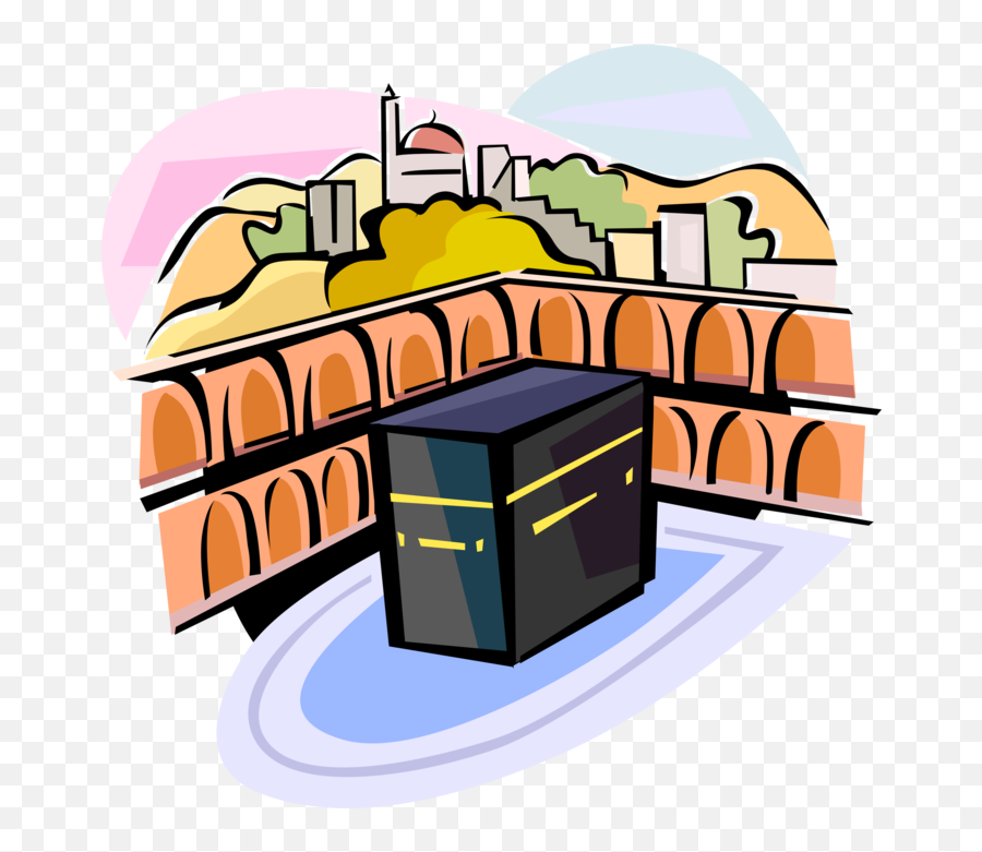 Kaaba Png - Vector Illustration Of Grand Kaaba Islam Sacred Kaaba,Islam Transparent