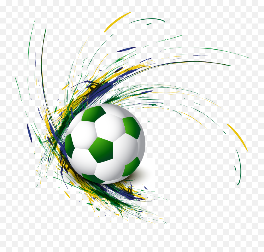 Download Brazil Football Fruu0161kogorac Euclidean Vector Fk - Vector Football Background Png,Soccer Ball Clipart Png