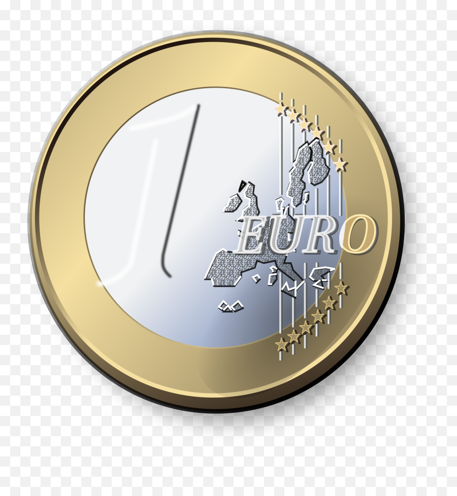 Euro Coin Transparent Background - Euro Coin Clipart Png,Coin Transparent