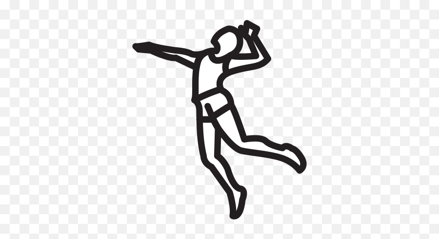 Volleyball Player Free Icon Of Selman Icons - Figure Drawing Png,Volleyball Player Png
