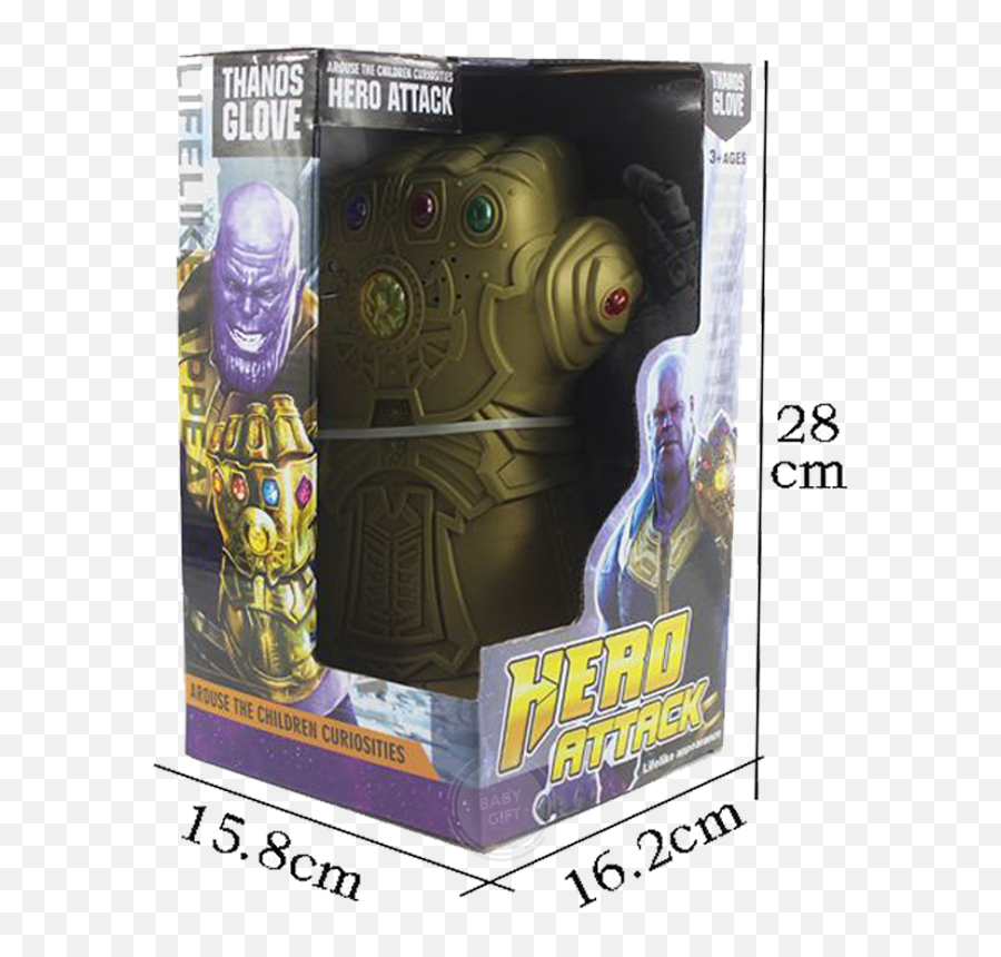 Thanos Glove Hero Attack Toy For Kids With Gemstone Light - Hero Attack Thanos Gloves Png,Thanos Glove Png