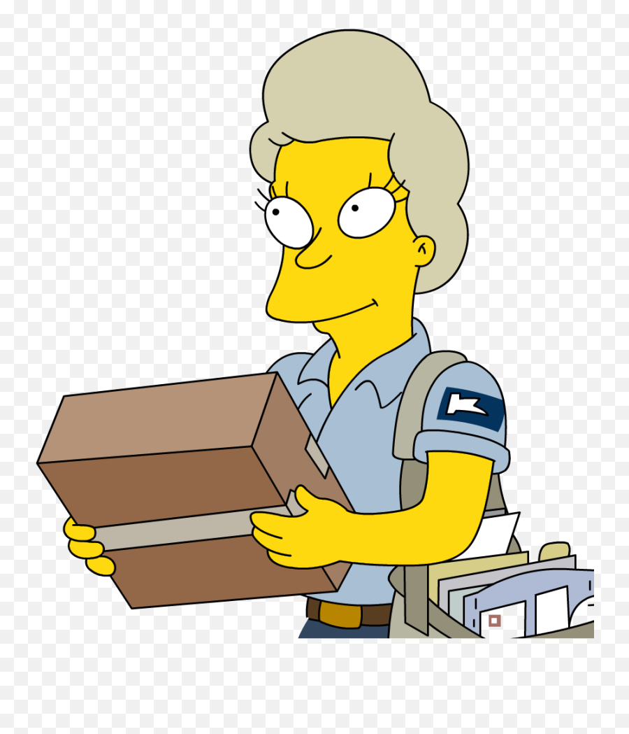 Female Mail Carrier - Woman Mail Carrier Cartoon Png,Mailman Png